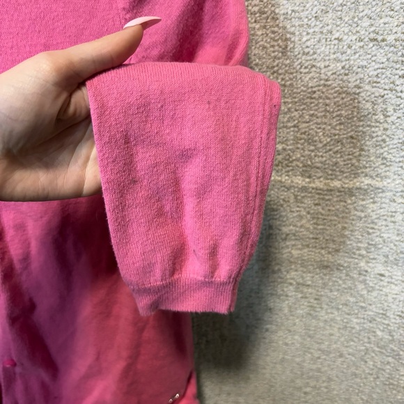 Pink Button-Up Cardigan - Picture 7 of 11